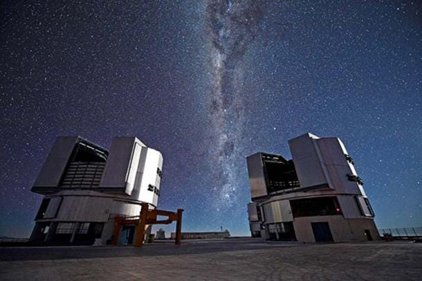 The European Southern Observatory’s Very Large Telescope (VLT) in the Chilean Atacama Desert The European Southern Observatory’s Very Large Telescope (VLT) in the Chilean Atacama Desert