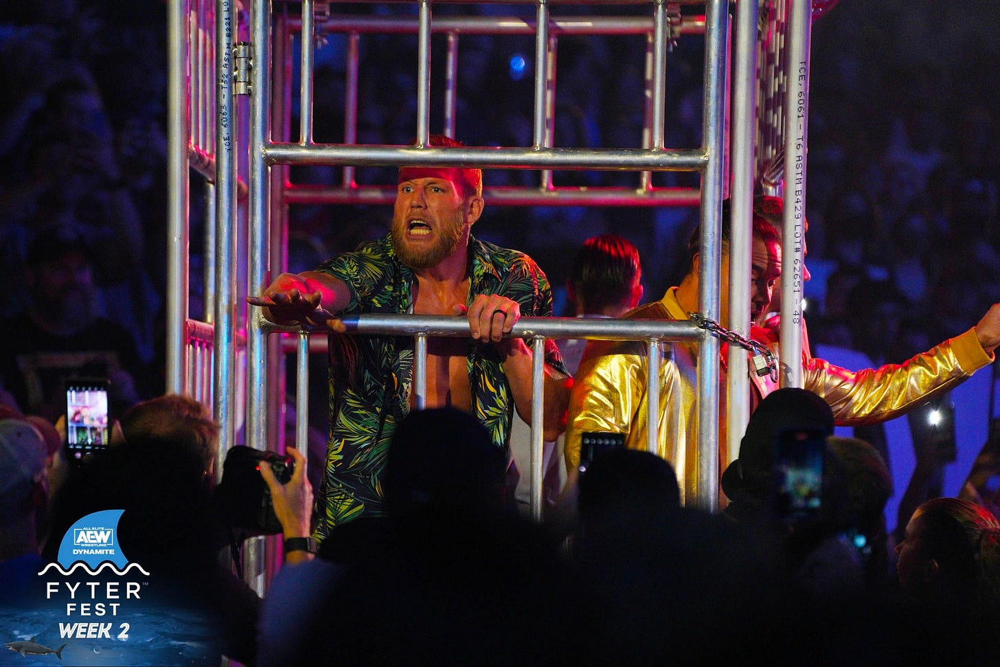 All Elite Wrestling on Twitter: "#ThePainmaker Chris Jericho Arrives with  the #JerichoAppreciationSociety in a Shark Cage | #AEWDynamite: #FyterFest  Week 2 ▶️ https://t.co/rMidUbeXNk https://t.co/W5cYVOI0tt" / Twitter