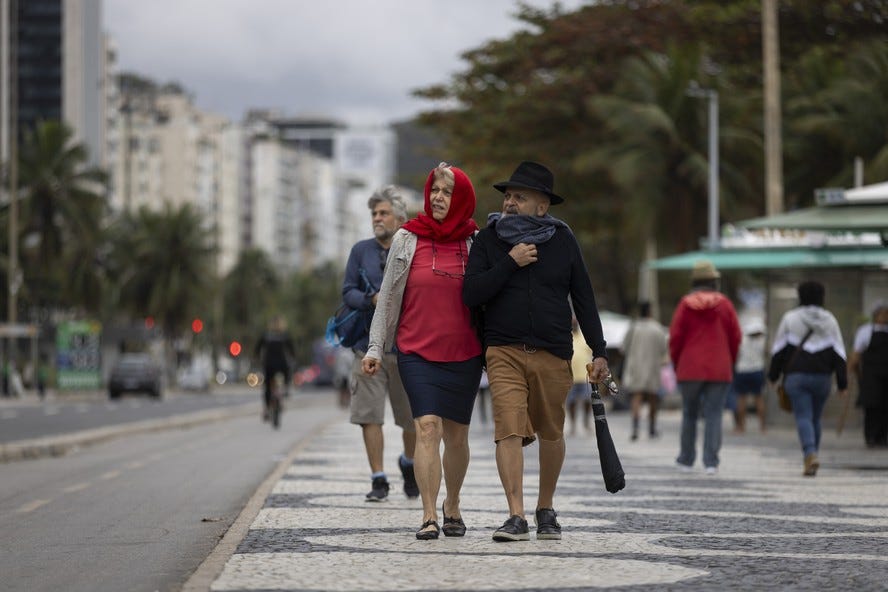 Com onda de frio, Estado do RJ segue com aviso de declínio de temperatura  nesta quarta-feira
