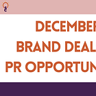 December Brand Deals & PR Opportunities- Lancome, Amazon, Resort Pass + more