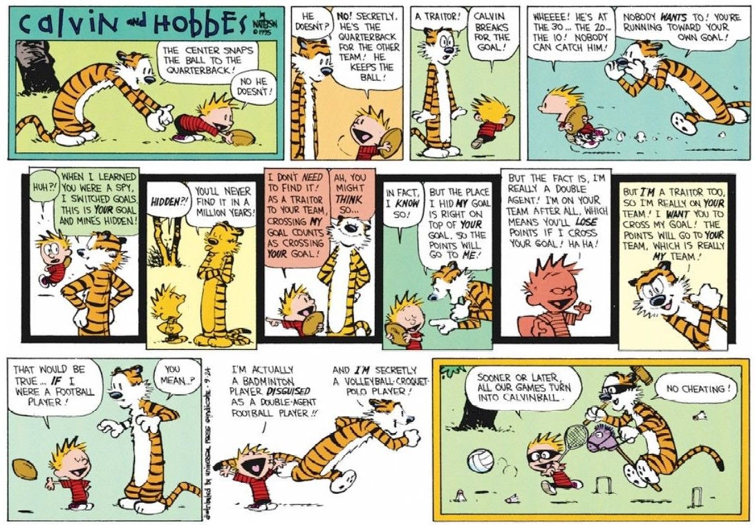 Calvinball from Calvin & Hobbes, Explained