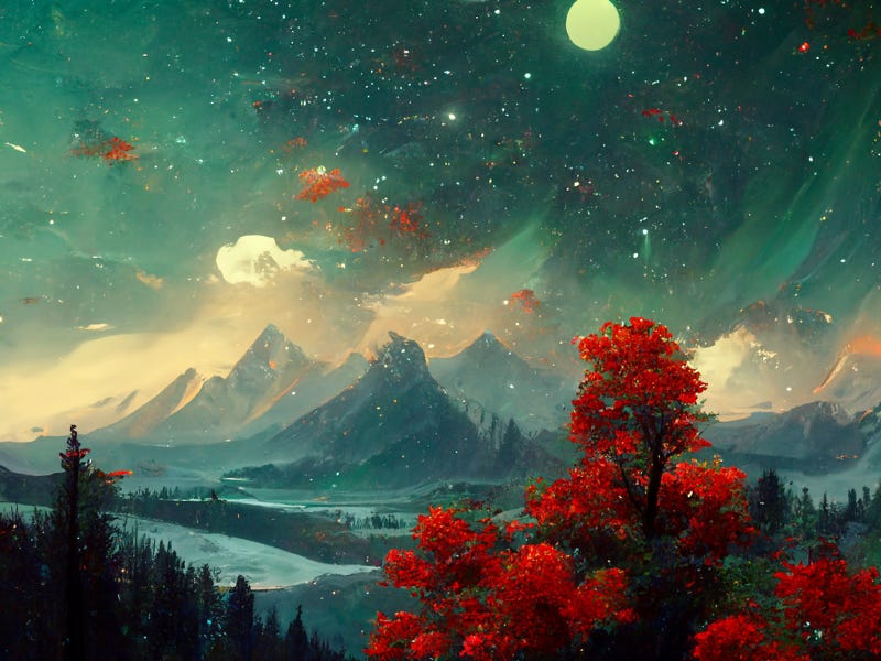 AI Reimagines 10 Famous Landscape Paintings