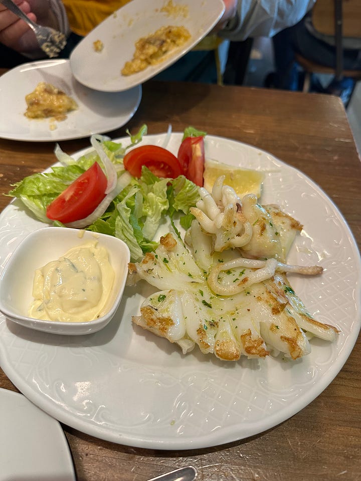 Spanish tortilla (left), one of the best versions can be found at Casa Dani