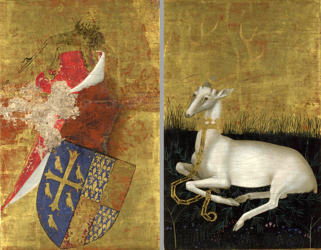 Wilton Diptych exterior white hart Wilton Diptych exterior white hart