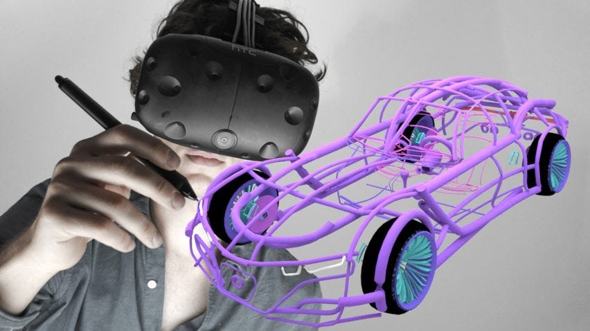 Gravity Sketch allows designers to create and alter 3D models in mid air