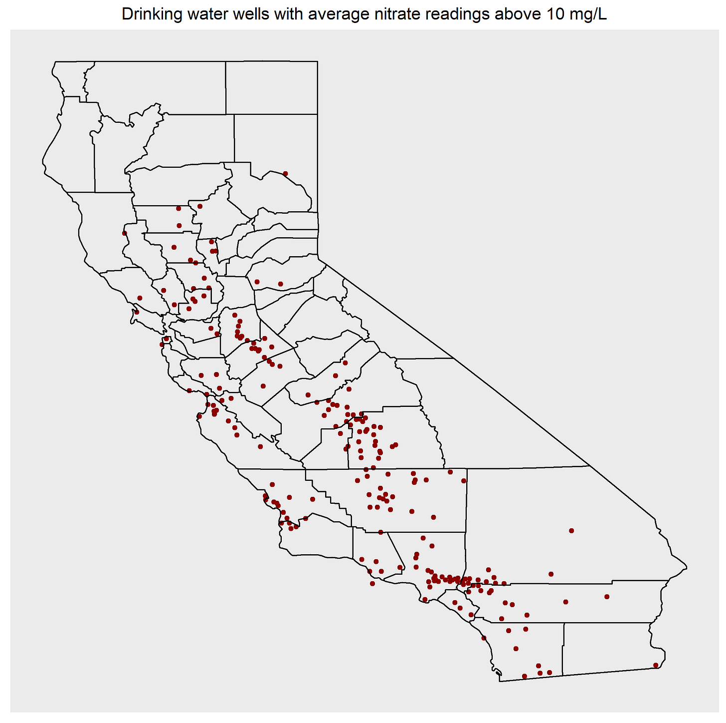 Nitrates exceeding standard