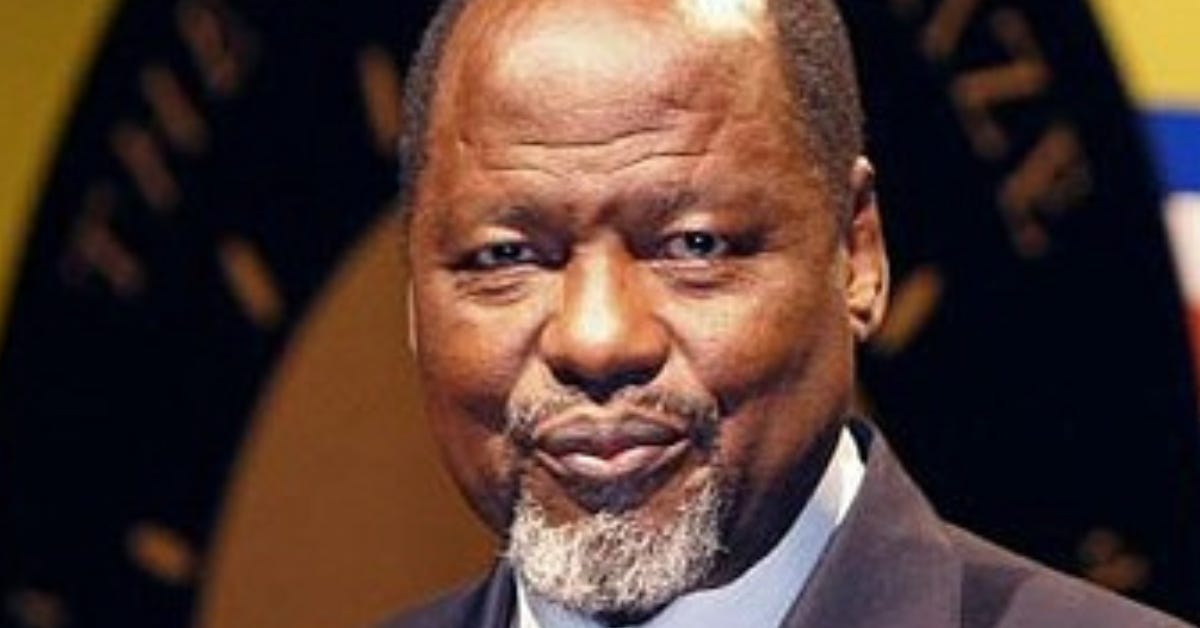 Joaquim Chissano, first president after a nantional election. He served two terms which Mozambique means two decades. Joaquim Chissano, first president after a nantional election. He served two terms which Mozambique means two decades.