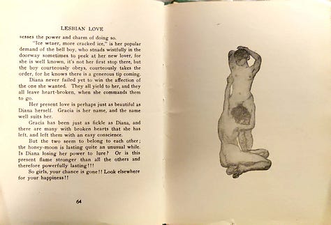 Lesbian Love, images from the only known copy