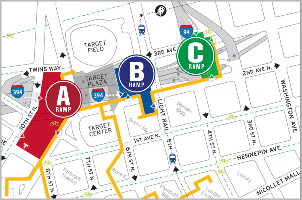 Minneapolis City Parking Ramps and Lots - by Jim Welby