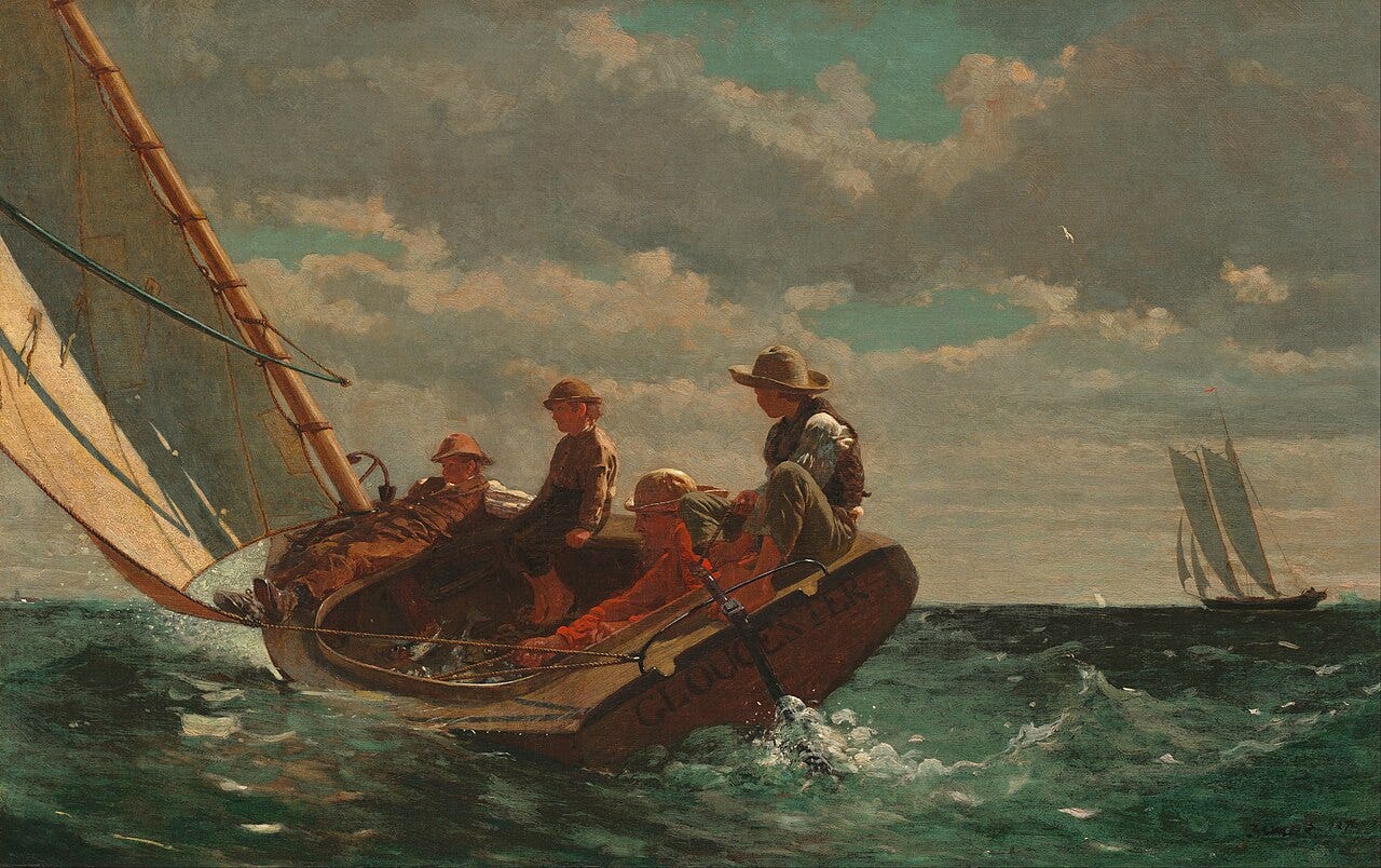 Breezing Up by Winslow Homer Breezing Up by Winslow Homer