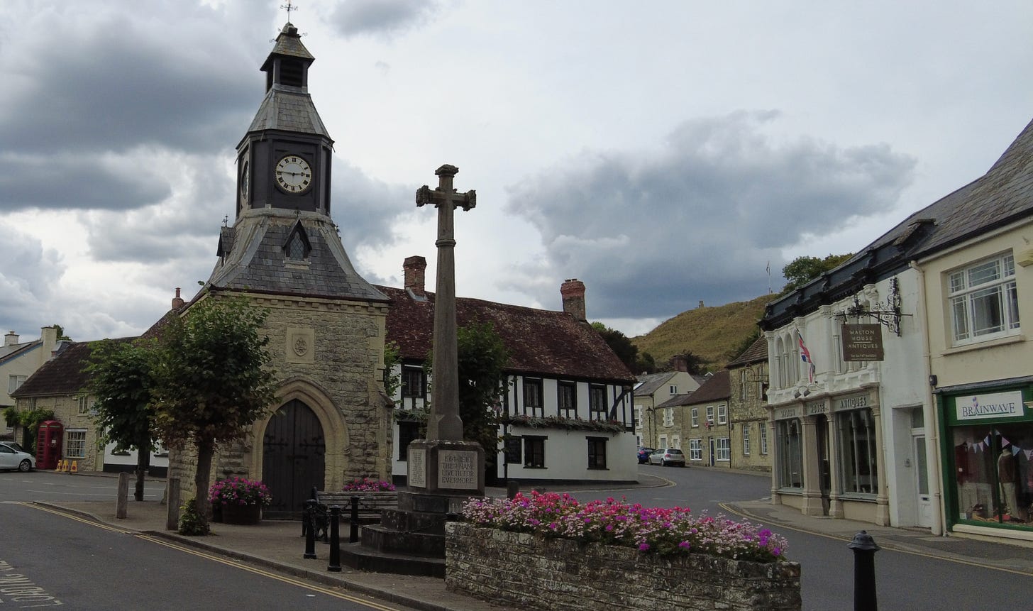 Mere Clock Tower, sat in the town's former market place. 