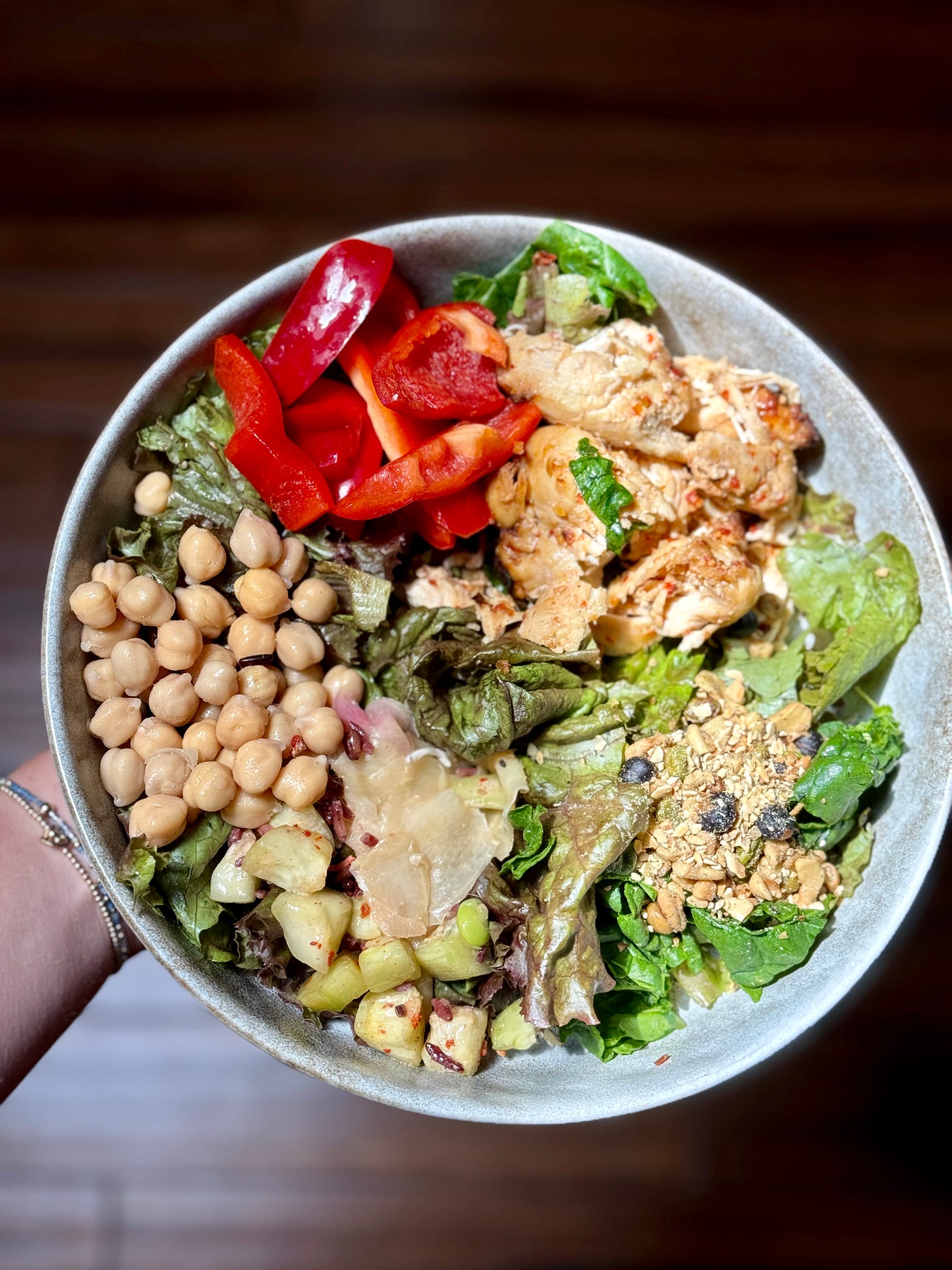 Good gut green salad bowl