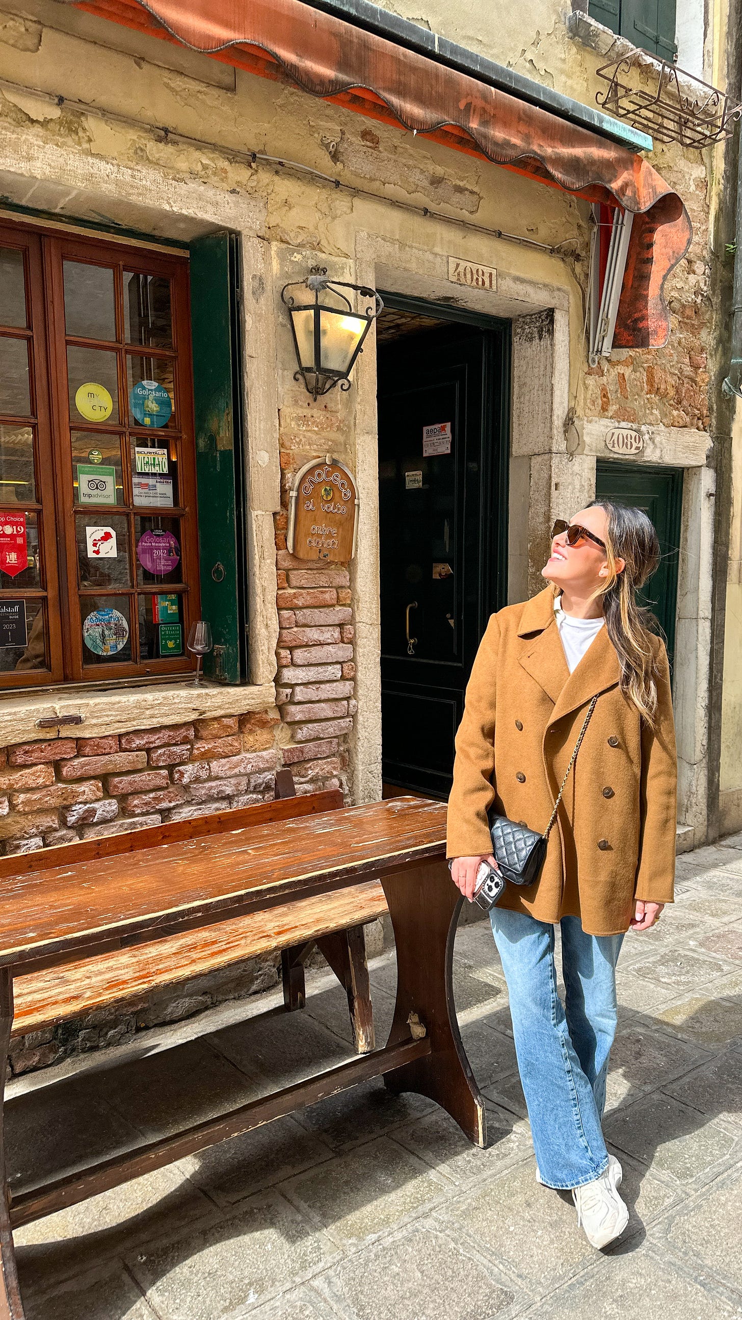 this is a picture of enoteca al volto restaurant and wine bar in the best venice travel guide for italy