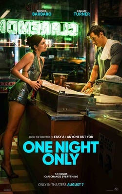 This is the poster for One Night Only.