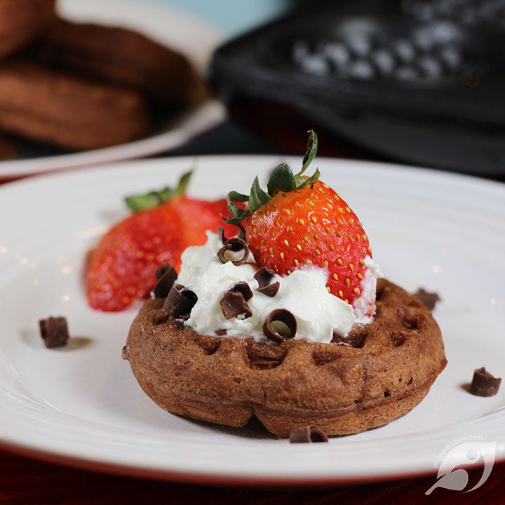 Fudgy Chocolate Dessert Chaffles Fudgy Chocolate Dessert Chaffles