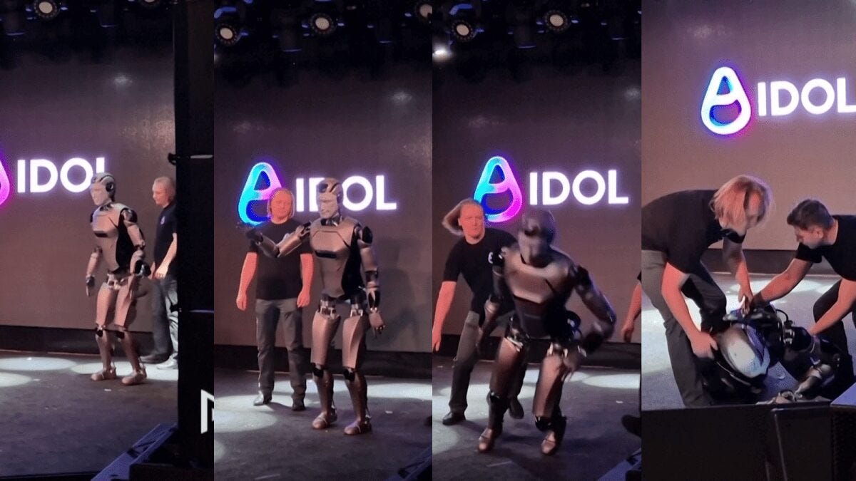 Vídeo: Robô russo cai no palco durante apresentação - Imprensa Pública Vídeo: Robô russo cai no palco durante apresentação - Imprensa Pública