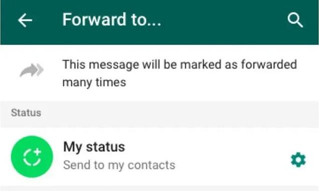 WhatsApp to limit message forwarding to stop spread of coronavirus  misinformation | Daily Mail Online