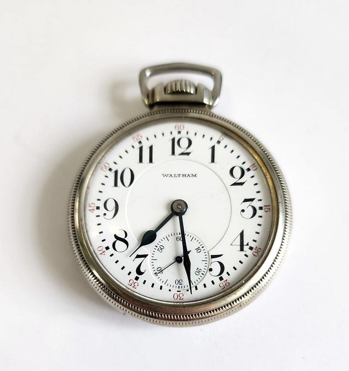 20th century railroad watches from Waltham and Hamilton