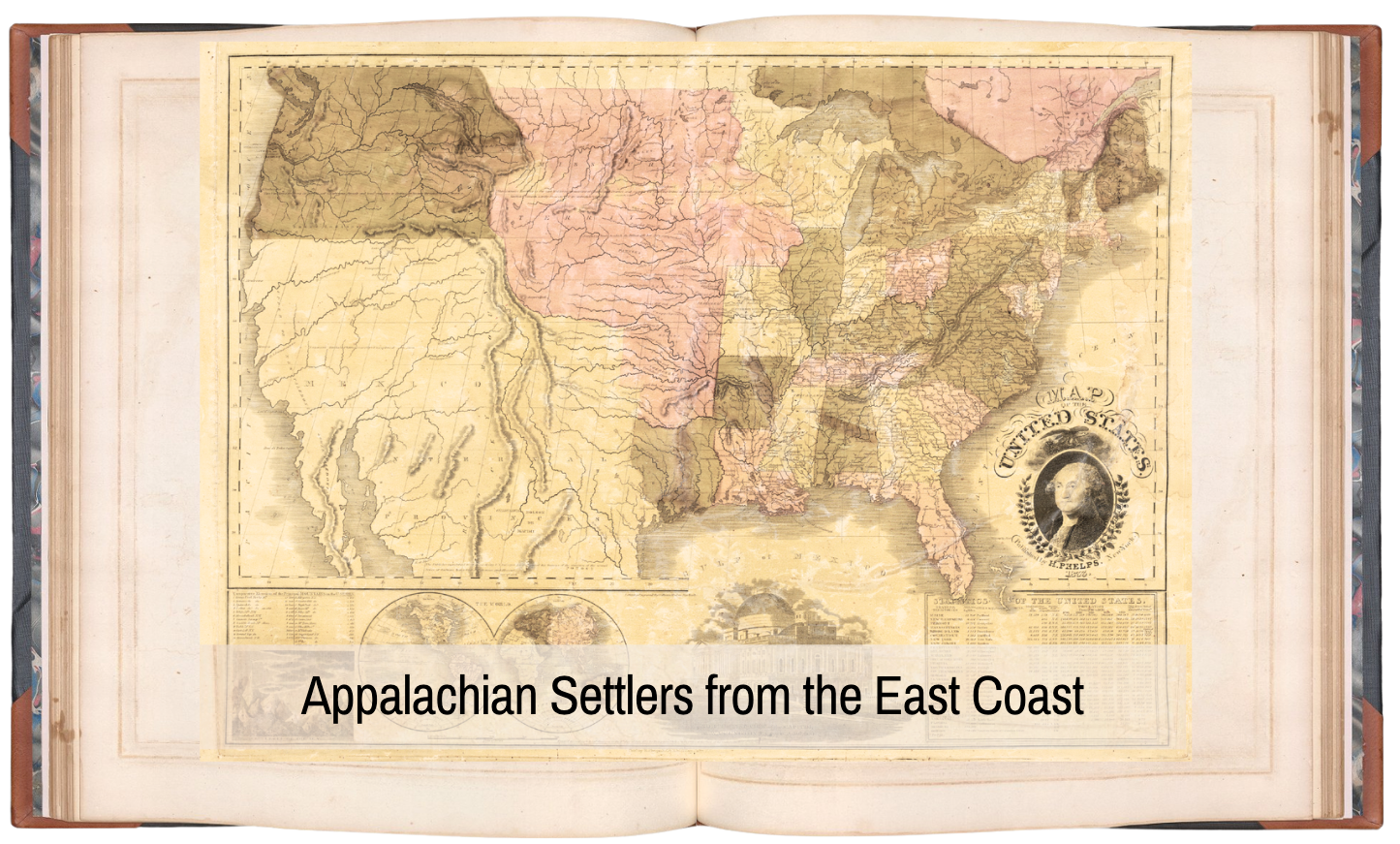 This 1833 wall map, titled “Map Of The United States,” was published by H. Phelps in New York, with engraving by William Hooker and additional distribution by R. & J. O’Hara of Troy, N.Y. Source: DavidRumsey.com