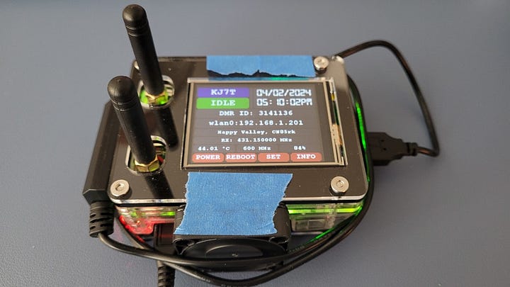 Hotspot with 40mm fan taped to case