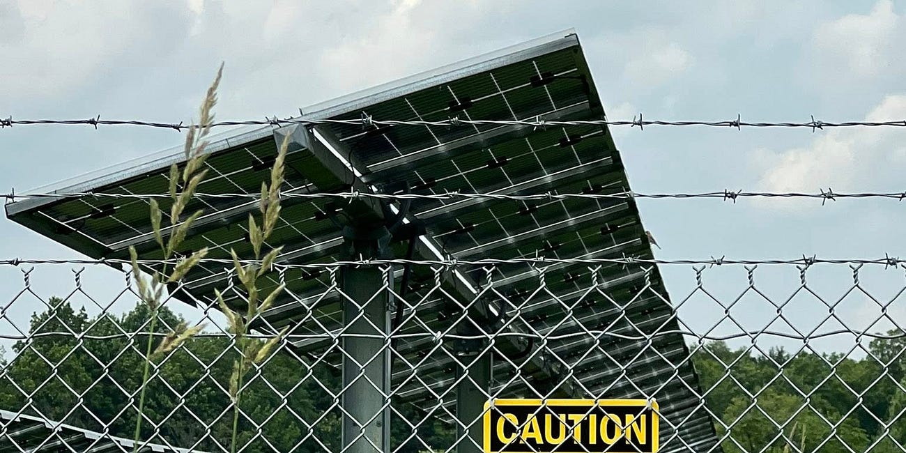 I was very disturbed by this at my town's solar farms hearing 