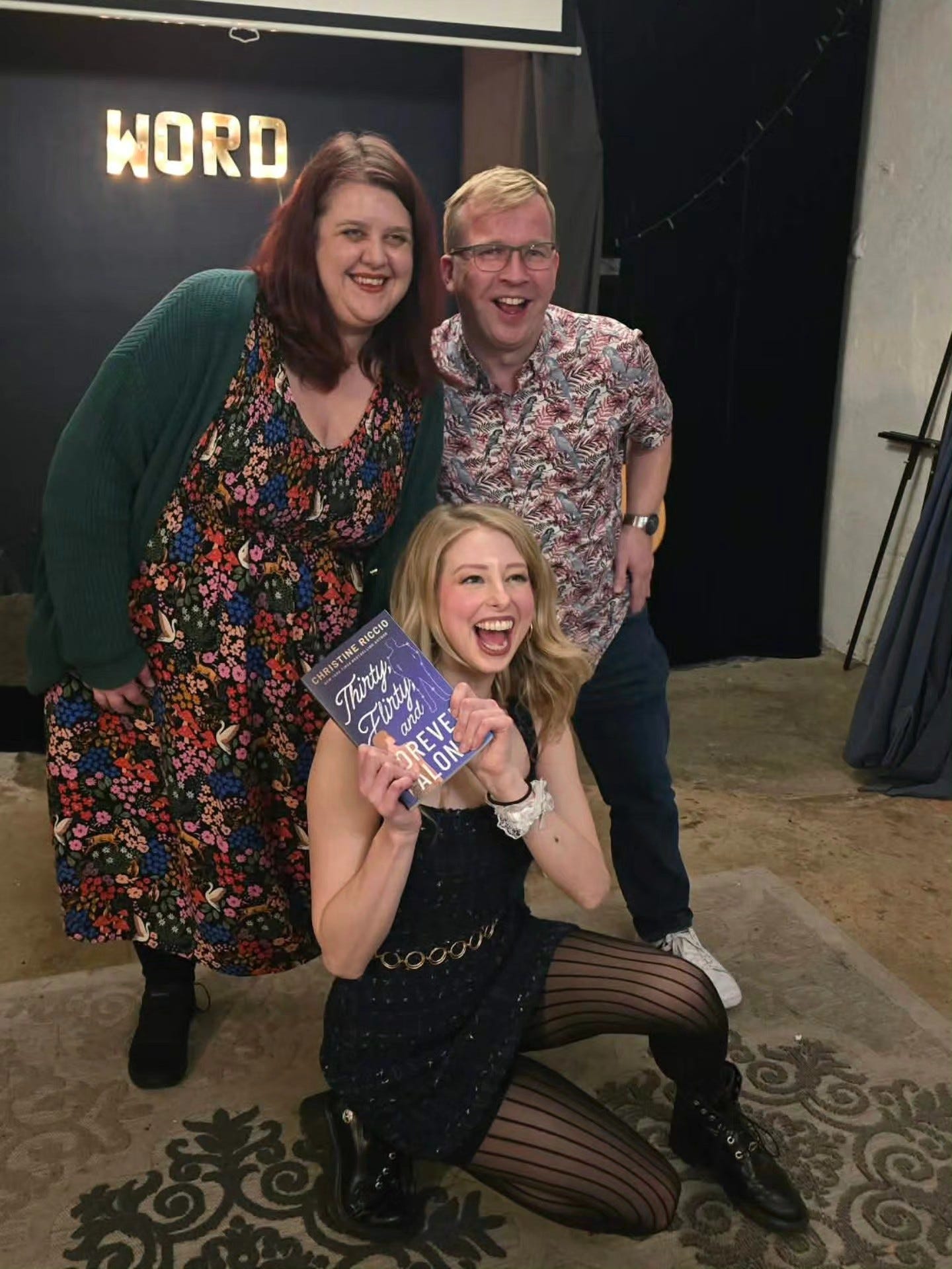 May be an image of text that says "WORD CHRISTINERICCIO Thirty T4y, wi jrirty Flinty Alintya ana REVE EVE art ON"