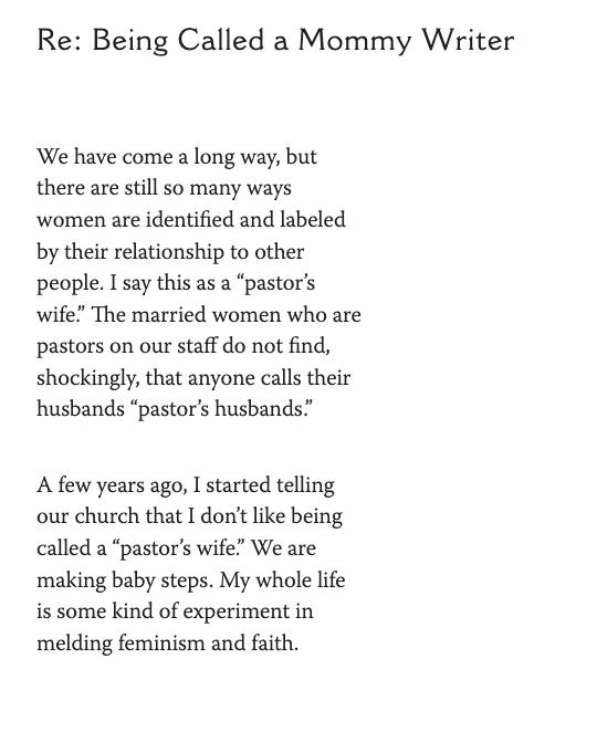 Being Called a Mommy Writer by Kate Baer