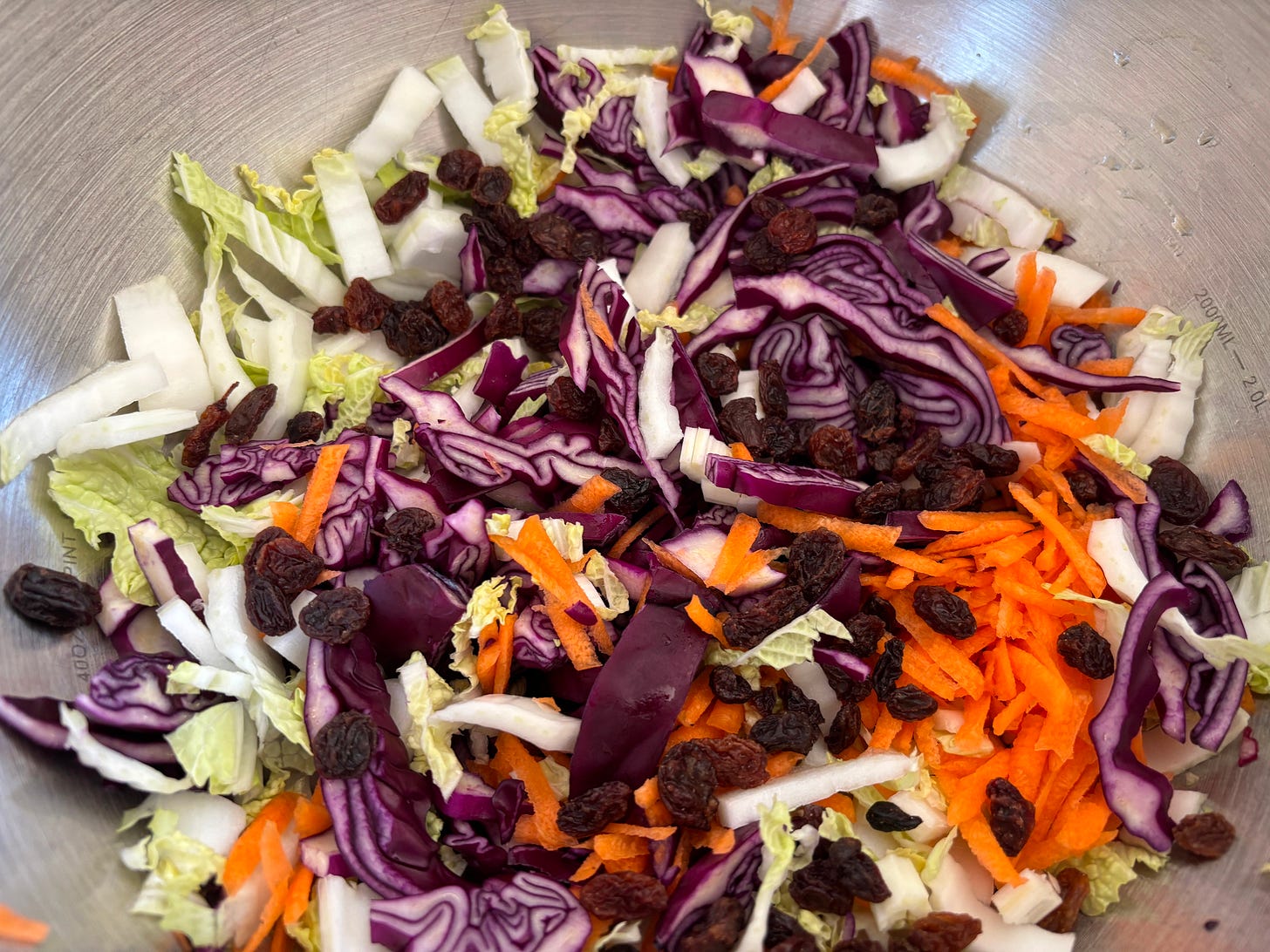 Coleslaw, purple cabbage