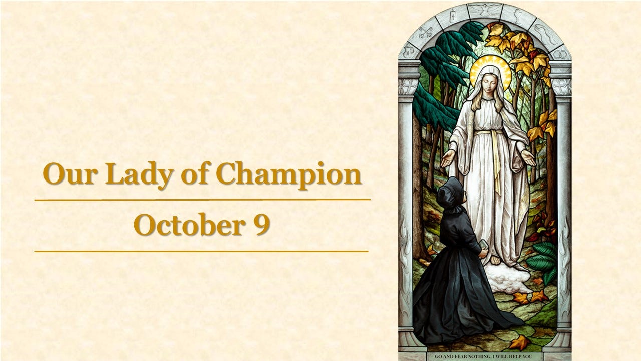 A BLESSED AND HAPPY MEMORIAL OF OUR LADY OF CHAMPION