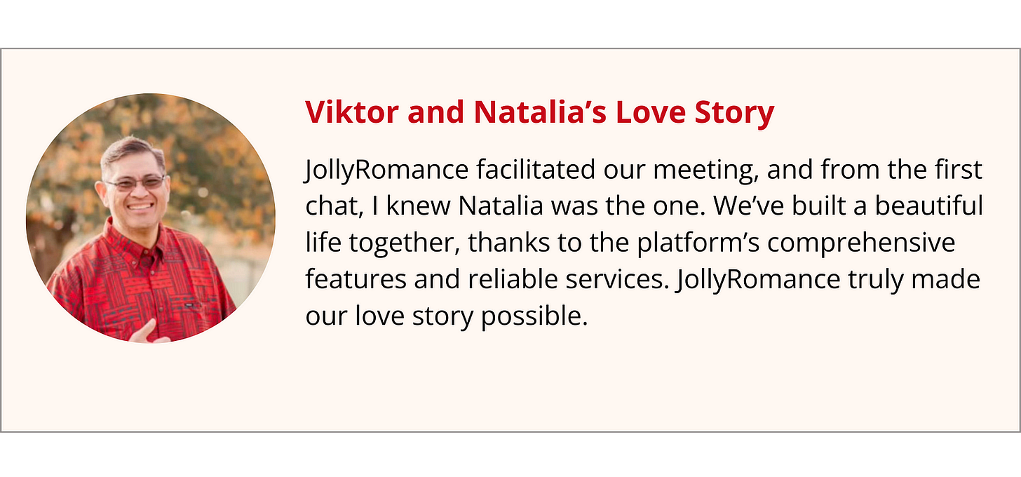 JollyRomance experience