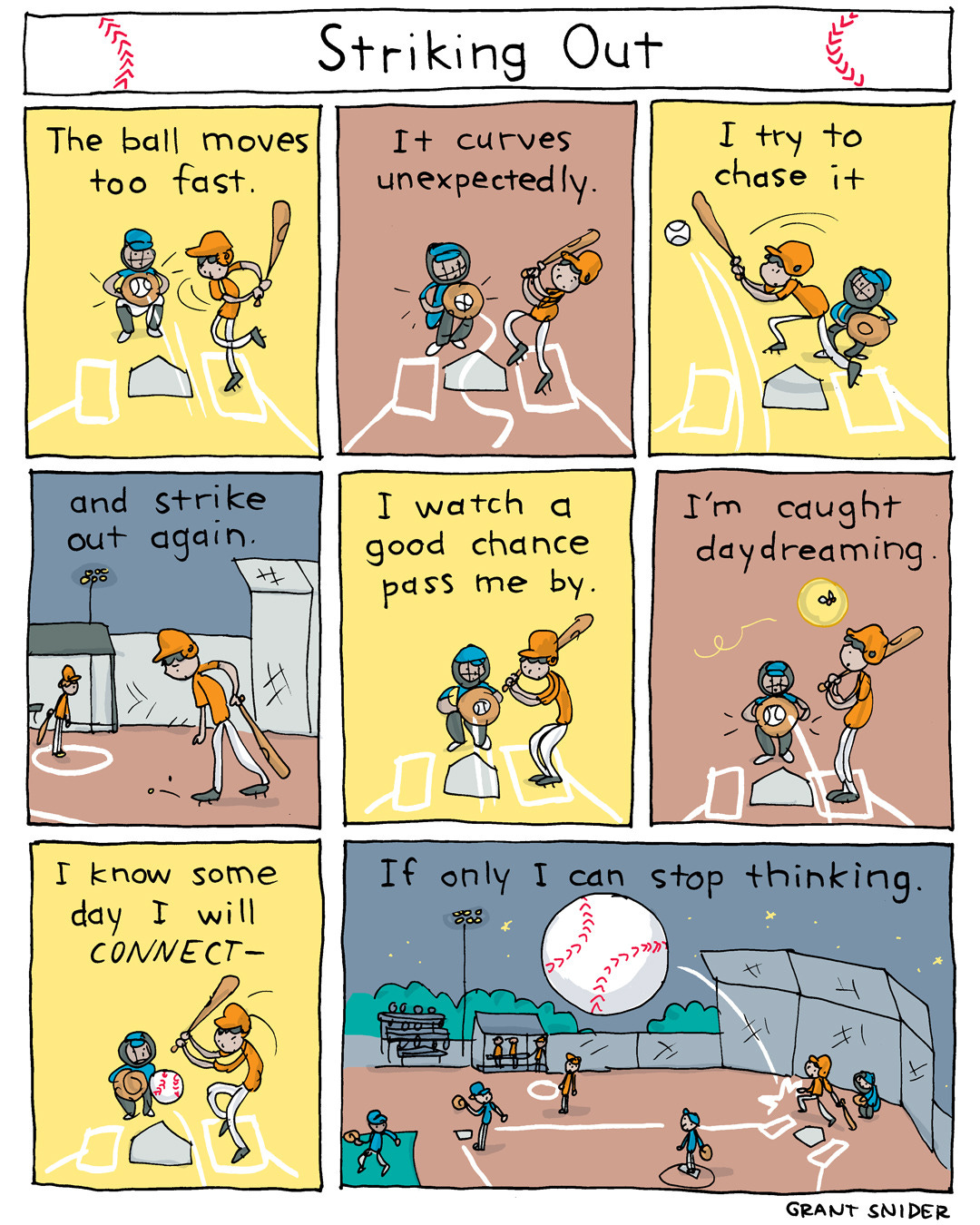 Striking Out
I’ll be posting new poetry comics throughout April for National Poetry Month. Hoping a few of them connect!
