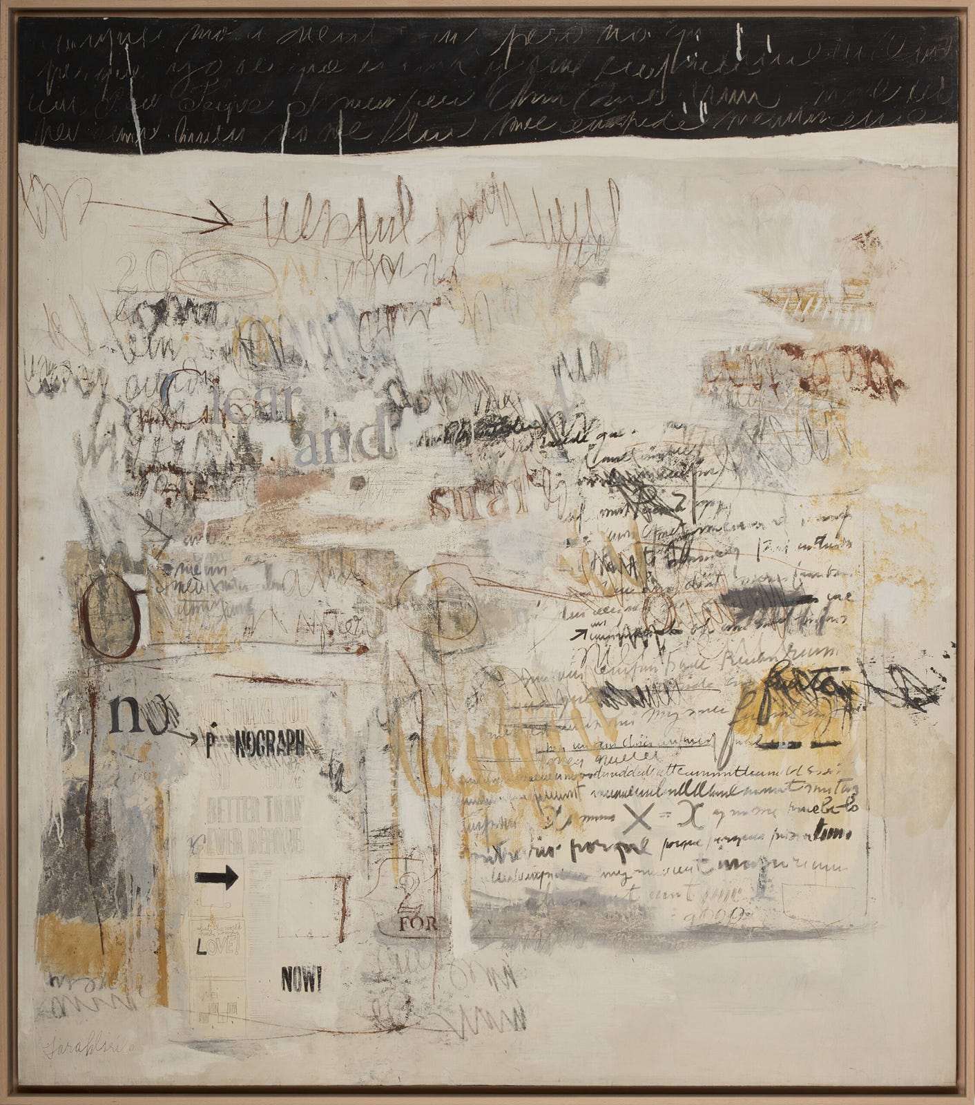 Sarah Grilo, What the world needs now, (oil on canvas), 1966 [Maisterravalbuena, Madrid. © The Estate of Sarah Grilo, Madrid]