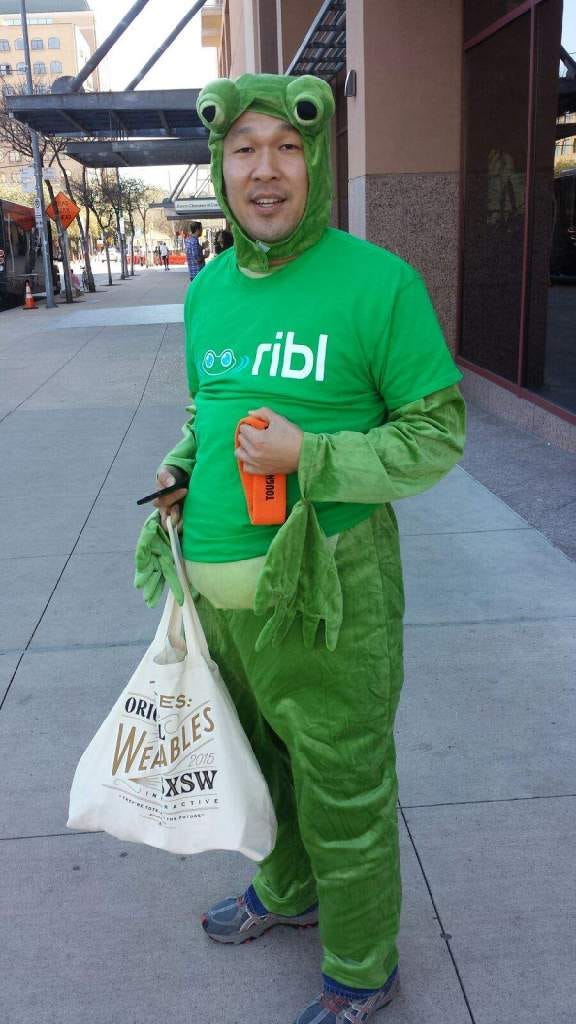 mike in frog costume mike in frog costume
