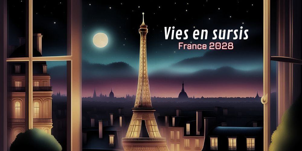Vies en sursis : fiction d'anticipation de Amélie M. Boulay partagée dans sa newsletter Les Papiers noirs à l'encre rouge sur Substack Vies en sursis : fiction d'anticipation de Amélie M. Boulay partagée dans sa newsletter Les Papiers noirs à l'encre rouge sur Substack
