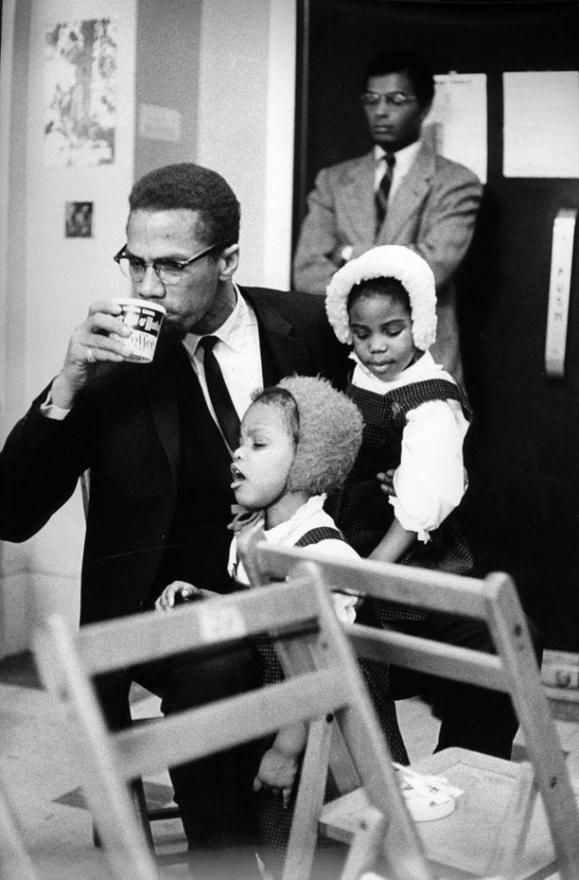 A Day Before Being Assassinated, Here Are Pictures of Malcolm X With His Wife Betty Shabazz and ...