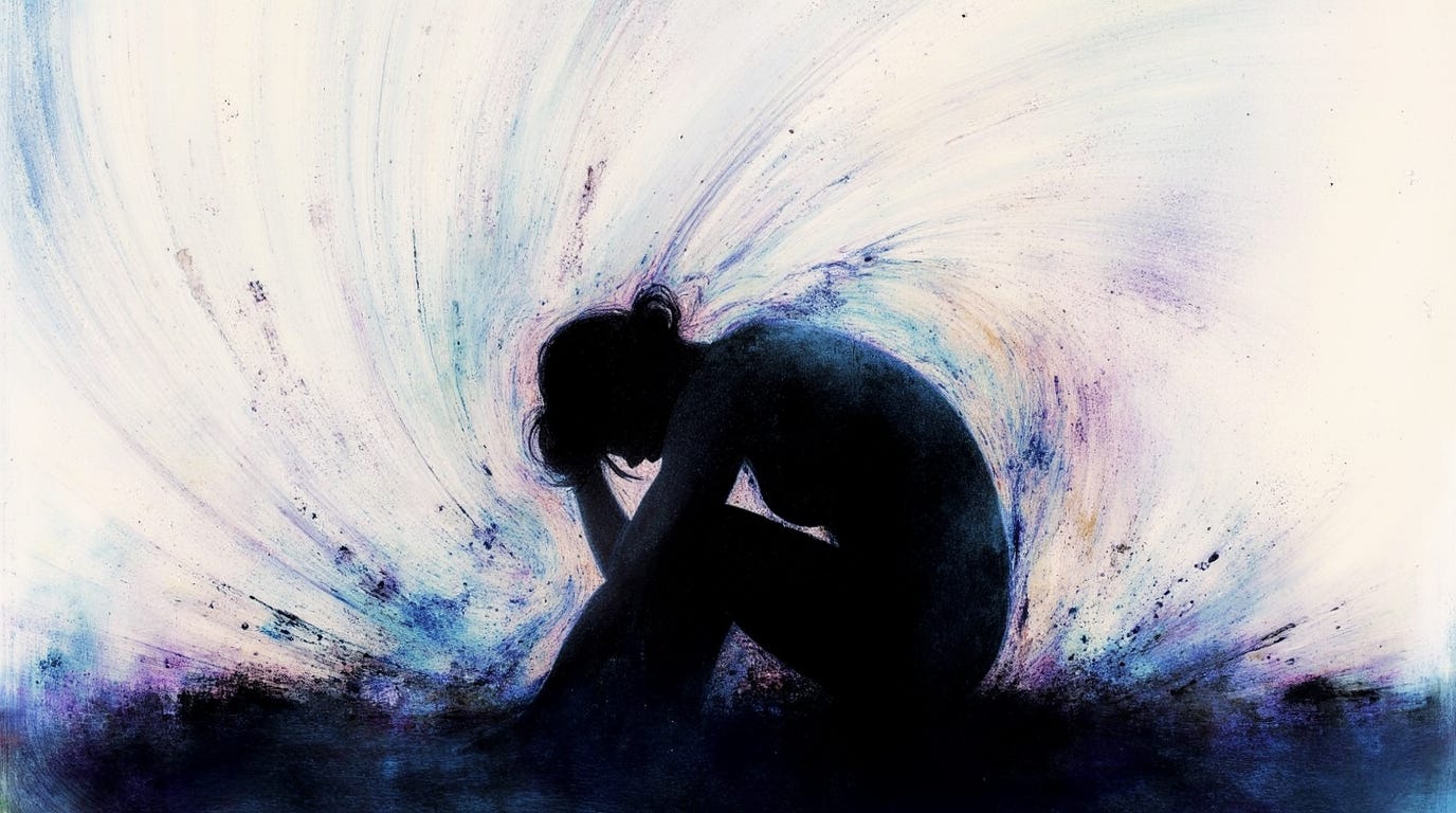 burnout, used up, silouette