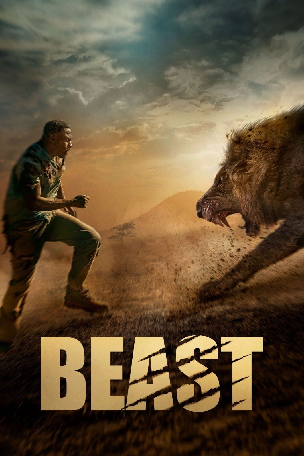 Beast Movie Poster 2022 Film Wall Art Print Action Movie A5 A4 A3 A2 A1  Maxi 693
