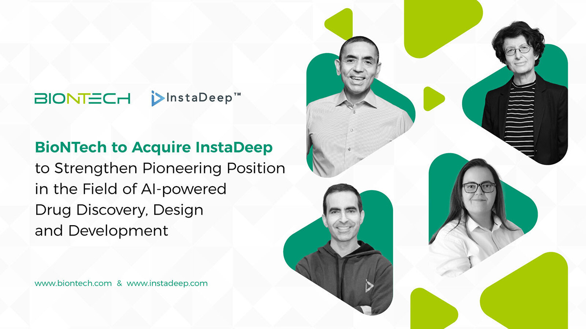 BioNTech to Acquire InstaDeep to Strengthen Pioneering Position in the  Field of AI-powered Drug Discovery, Design and Development | InstaDeep -  Decision-Making AI For The Enterprise
