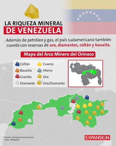 🇻🇪⛏️ Venezuela posee una de las mayores riquezas minerales de la región: petróleo, gas, oro y tierras raras clave para la industria tecnológica. Sin embargo, nacionalización, falta de datos confiables, minería irregular
