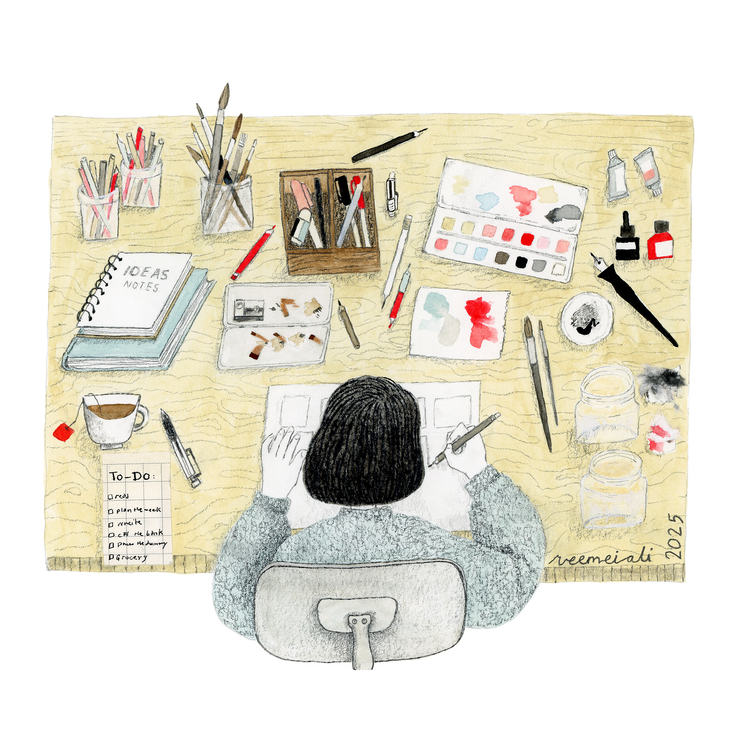 Back to Work February Illustration