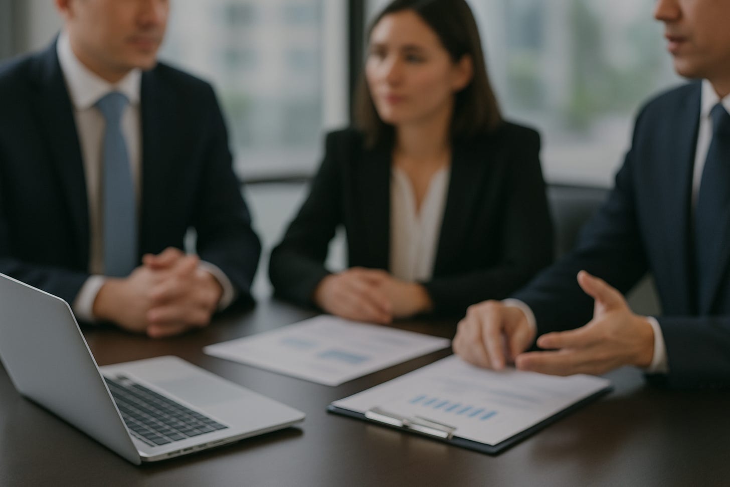 A recruitment meeting A recruitment meeting