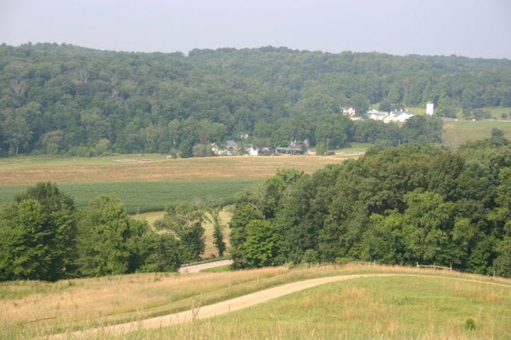 View of Malabar Farm from Mount Jeez