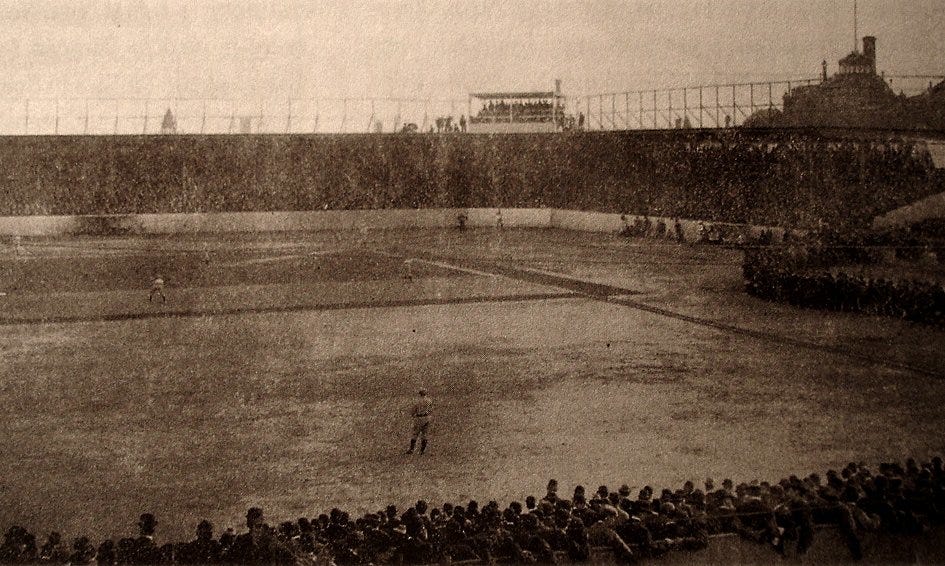 Columbia Park in Philadelphia in 1901 or 1902 prior to the addition of the upper deck ahead of the 1903 season.