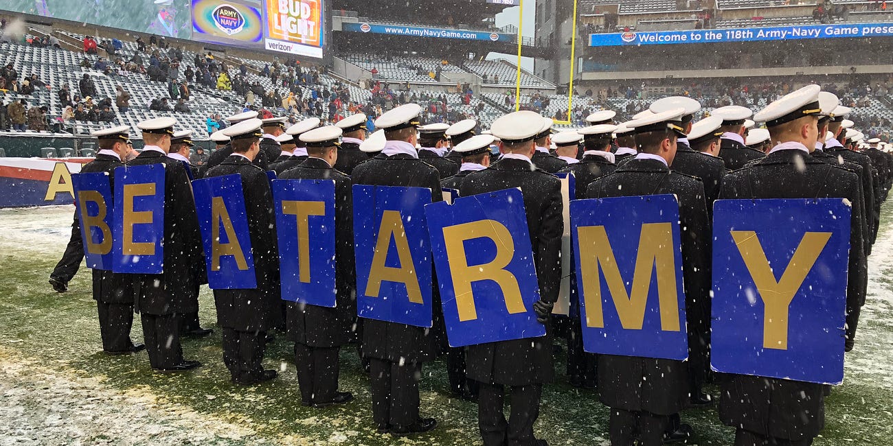 Army is undefeated. Navy is undefeated. What happens next?