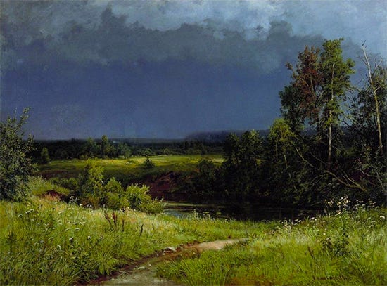 Gathering Storm, 1884, Ivan Shishkin