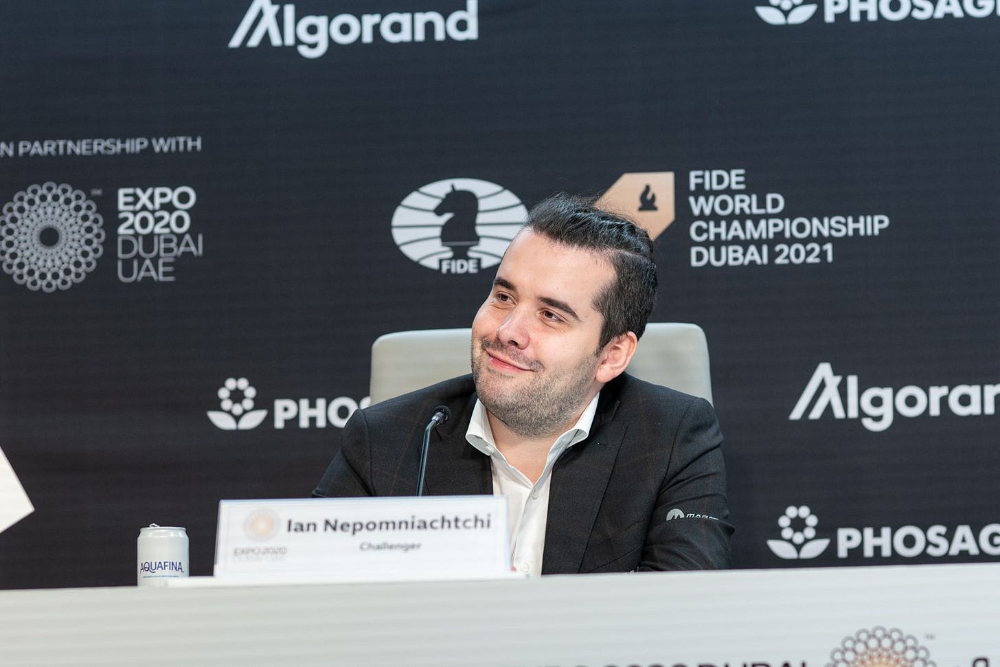 Nepomniachtchi smiling