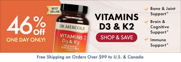 Get 46% Off on Vitamins D3 & K2