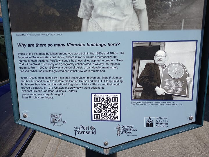 Left photo, middle-aged white woman in dress. Right photo: Test, transcribed below