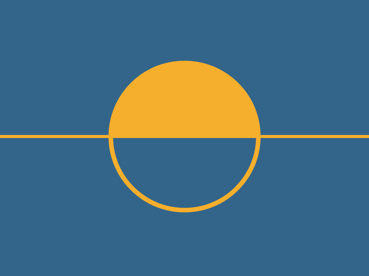 blue background with a yellow sunset on it blue background with a yellow sunset on it