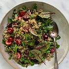 Herbed Cherry Grain Salad with Spicy Ginger-Chili Dressing